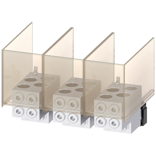Circular conductor terminal TA6.2 4x 1/0 - 500 kcmil for 4 cables, 3 units
