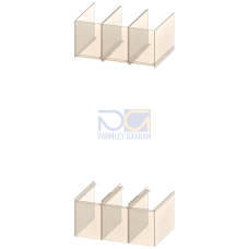 Terminal cover long 3-pole, 2 units for 3VA57/58/67/68