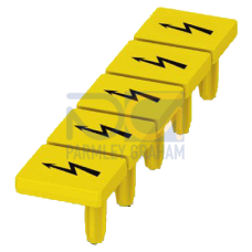 WARNING COVERS 8,2MM, YELLOW