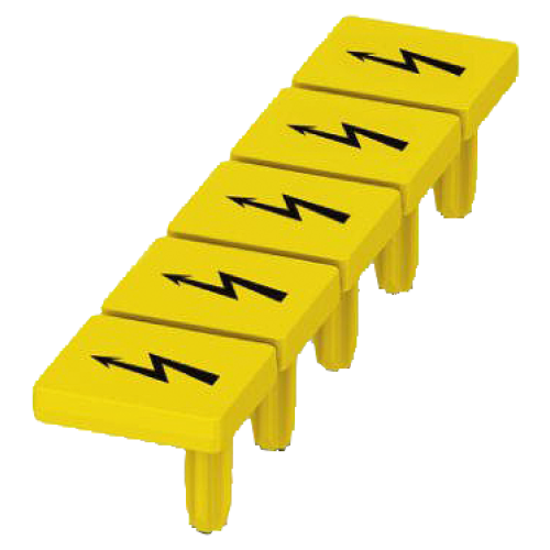 WARNING COVERS 8,2MM, YELLOW