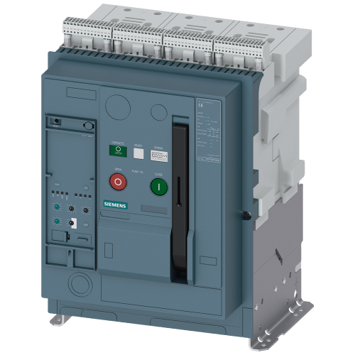 Fixed-mounted circuit breaker IEC 60947-2, frame size 1, 3-poles, In=1600A up to 690V AC 50/60Hz, breaking capacity S Icu=66/50kA at 500/690V, Trip unit ETU300 LSI optimized for standard applica- tion