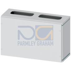 ALPHA 630, distribution box, IP43, Protection class 1, H: 350 mm, W: 550 mm, T: 210 mm, RAL 7035