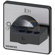 Rotary operating mechanism, selector switch black, for molded-plastic enclosure, lockable