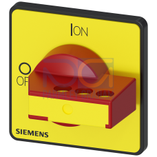 Rotary operating mechanism, selector switch red/yellow, for molded-plastic enclosure, lockable