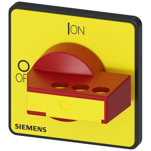 Rotary operating mechanism, selector switch red/yellow, for molded-plastic enclosure, lockable