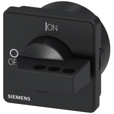 Rotary operating mechanism, black, 66x66 mm, lockable for four-hole front mounting