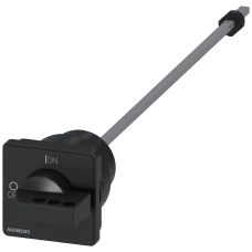 Door-coupling rotary operating mechanism, black, 66x66 mm for four-hole front mounting, 300 mm