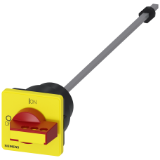 Door-coupling rotary operating mechanism, red/yellow, 66x66 mm for four-hole front mounting 300 mm,