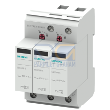 Surge arrester, type 2, UC 600 V DC, Imax 40 kA short-circuit strength 2000 A