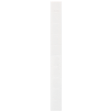 Labeling plate, front, width: 10.2 mm, snap-on mounting, white, 10/16 mm2