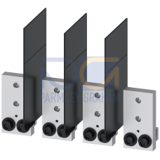 Front bus connectors extended 4 units short for 3VA15; 3VA25