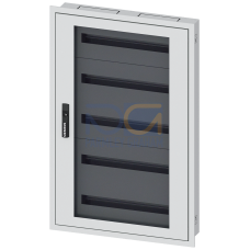 ALPHA 125 UNIVERSAL, wall-mounted cabinet, Flush-mounting, with distribution board panel, IP31, Prot