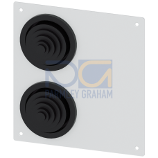 ALPHA 1250 DIN flange plate with 2 x rubber sleeve 8HC6900 IP55