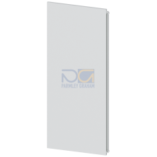 ALPHA, door half, left, IP31, H: 1250 mm, W: 525 mm, RAL 9016, protection class 1