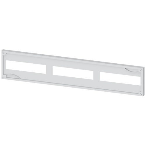 ALPHA 630 DIN, cover, height=150 mm, width=750 mm, cutout 3x 12 MW