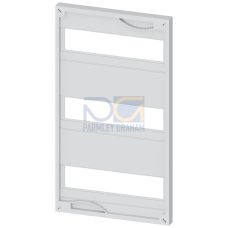 ALPHA 630 DIN, cover, height=450 mm, width=250 mm, cutout 3x 12 MW