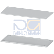 ALPHA 400/630 DIN dummy flange plate IP55 made of metal RAL 7035