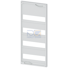 ALPHA, front cover, with cutout, D: 125 mm, H: 600 mm, W: 250 mm