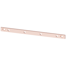ALPHA CU distribution busbars, 630 A with press-fit nuts, 3-pole for NH00