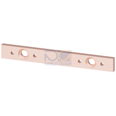 ALPHA CU distribution busbars, 630 A with press-fit nuts, 3-pole for NH1-3