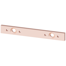 ALPHA CU distribution busbars, 630 A with press-fit nuts, 3-pole for NH1-3