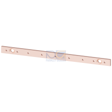 ALPHA CU distribution busbars, 630 A with press-fit nuts, 3-pole for NH1-3