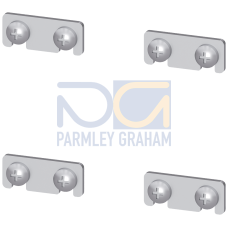 ALPHA 630 DIN, connecting plate for stays, depth=250/320 mm (1 set = 4 units)