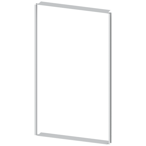 Cover frame for recessed stay installation H1800 W1000 mm sheet steel