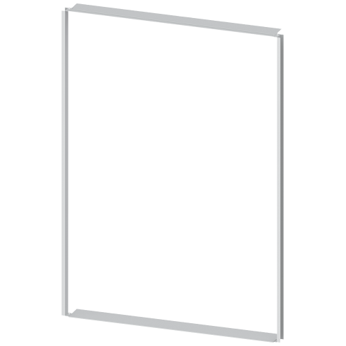 Cover frame for recessed stay installation H1800 W1250 mm sheet steel
