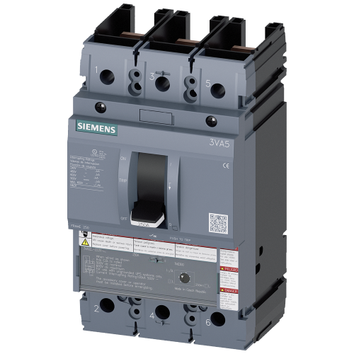 circuit breaker 3VA5 UL Frame 250 breaking capacity class C 100 kA @ 480 V 3-pole, line protection TM230,  FTAM, In=110 A overload protection, 100%...