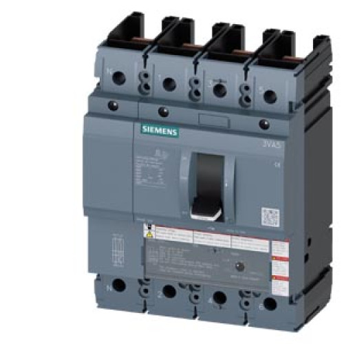 circuit breaker 3VA5 UL Frame 250 breaking capacity class C 100 kA @ 480 V 4-pole, line protection TM230,  FTAM, In=175 A overload protection, 100%...