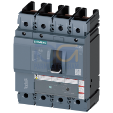 circuit breaker 3VA5 UL Frame 250 breaking capacity class H 65 kA @ 480 V 4-pole, line protection TM240,  ATAM, In=125 A overload protection, 100%-...