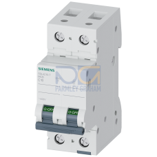Miniature circuit breaker 400 V 10 kA, 2-pole, C, 10 A