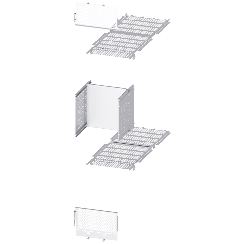 Sep. rear 2xACB, W:400mm, D:1200mm