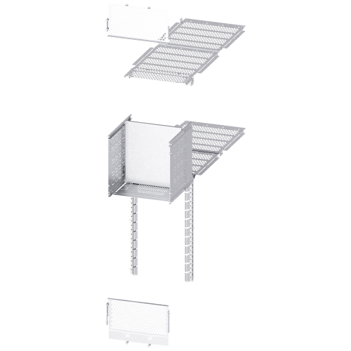 Sep. rear 1xACB, W:400mm, D:1200mm