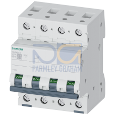 Miniature circuit breaker 400 V 6 kA, 4-pole, B, 50 A