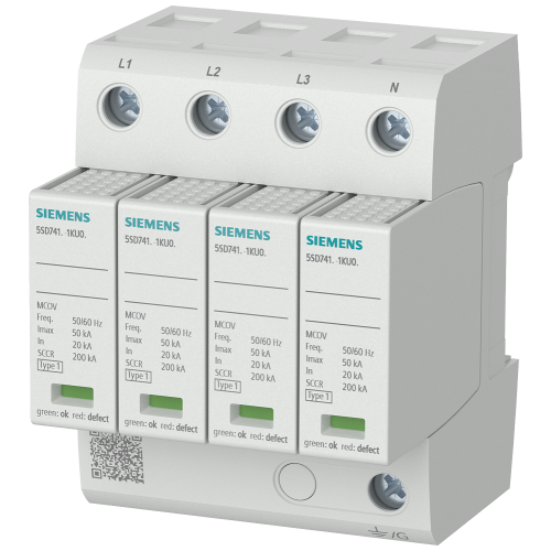surge arrester UL, type 1 4-pole, 600Y/347V (wye) with remote signaling contact The device only has cULus certification and no CE marking