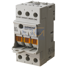 SENTRON, cylindrical fuse holder, 10x38 mm, 3-pole, In: 32 A, Un AC: 690 V, LED signal detector, com