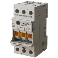 SENTRON, cylindrical fuse holder, 10x38 mm, 3-pole, In: 32 A, Un AC: 690 V, LED signal detector, com