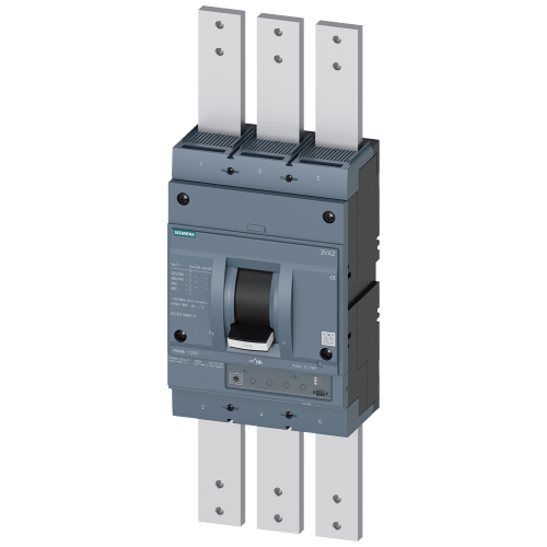 circuit breaker 3VA2 IEC Frame 1250 breaking capacity class H Icu=85 kA @ 415 V 3-pole line protection ETU340  ELISA  LI In=1250 A overload protect...