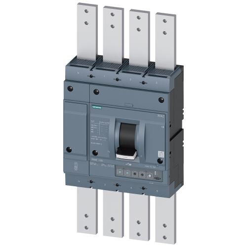 circuit breaker 3VA2 IEC Frame 1250 breaking capacity class H Icu=85 kA @ 415 V 4-pole line protection ETU330  LIG In=1250 A overload protection Ir...