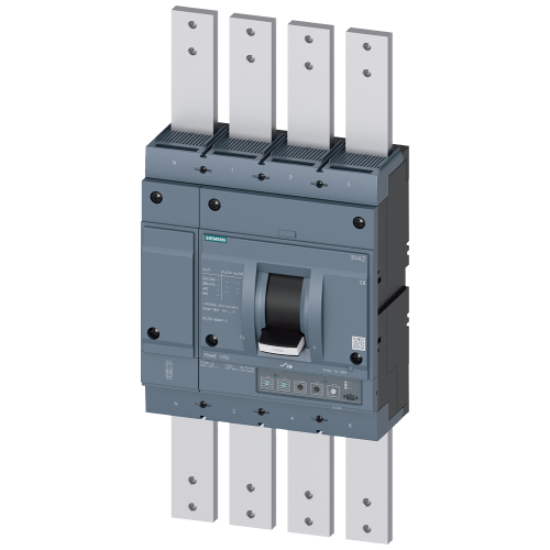circuit breaker 3VA2 IEC Frame 1250 breaking capacity class C Icu=110 kA @ 415 V 4-pole line protection ETU350  LSI In=1250 A overload protection I...