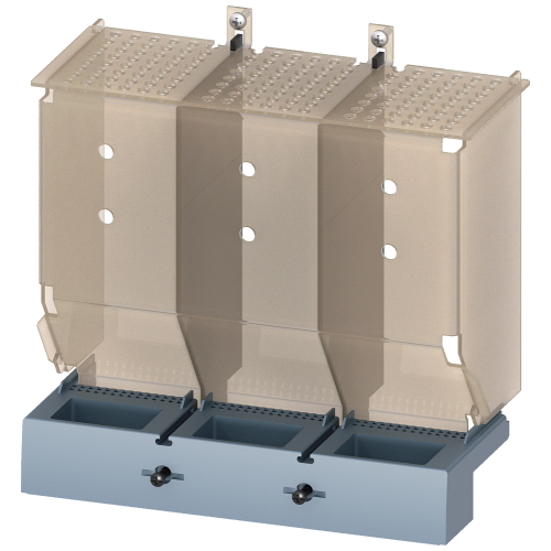 terminal cover extended transparent 3-pole 1 unit accessories for: 3VA15 3VA25/26