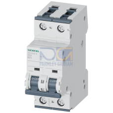 Miniature circuit breaker, 400 V, Icn: 10 kA, 2P, Icu: 20 kA, B-Char, In: 25 A