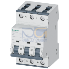 Miniature circuit breaker, 400 V, Icn: 10 kA, 3P, Icu: 35 kA, A-Char, In: 2 A