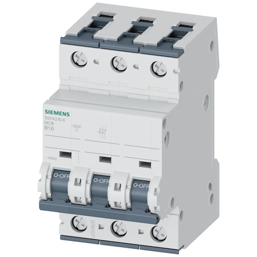 MCB 400V 10kA, 3pole, B, 1,6A