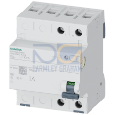 RCCB, 2-pole, type A, In: 25 A, 30 mA, 6mA DC, Un AC: 230 V