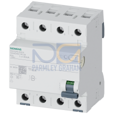 Residual current operated circuit breaker, 4-pole, Type B+, short-time delayed, In: 63 A, 30 mA, Un AC: 400 V