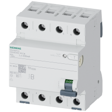 Residual current operated circuit breaker, 4-pole, Type B, short-time delayed, In: 40 A, 300 mA, Un AC: 400 V