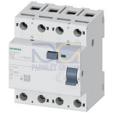 Residual current operated circuit breaker, 4-pole, type A, In: 125 A, 300 mA, Un AC: 400 V